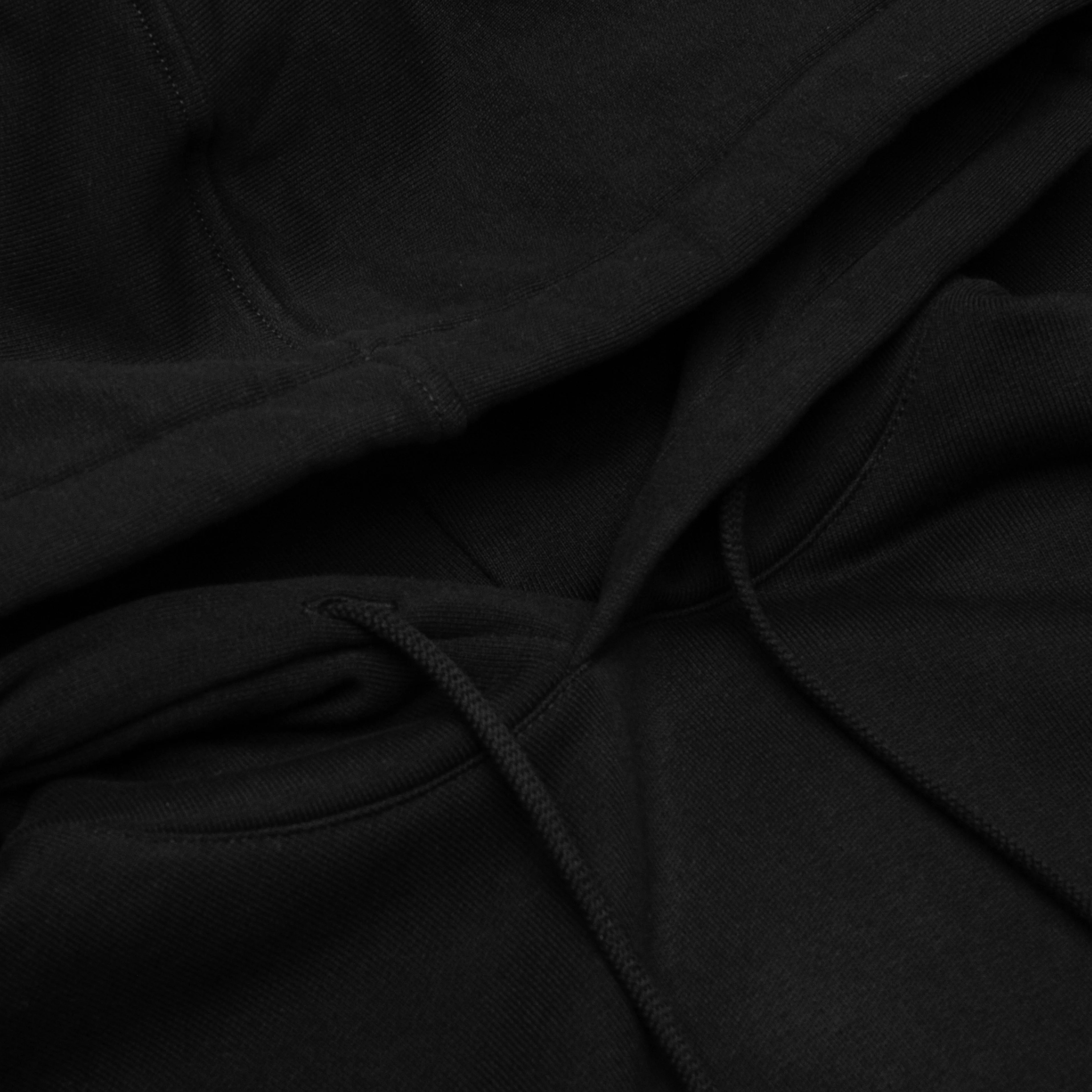 Reflective Slim Fit Hoodie - Black - Image 3
