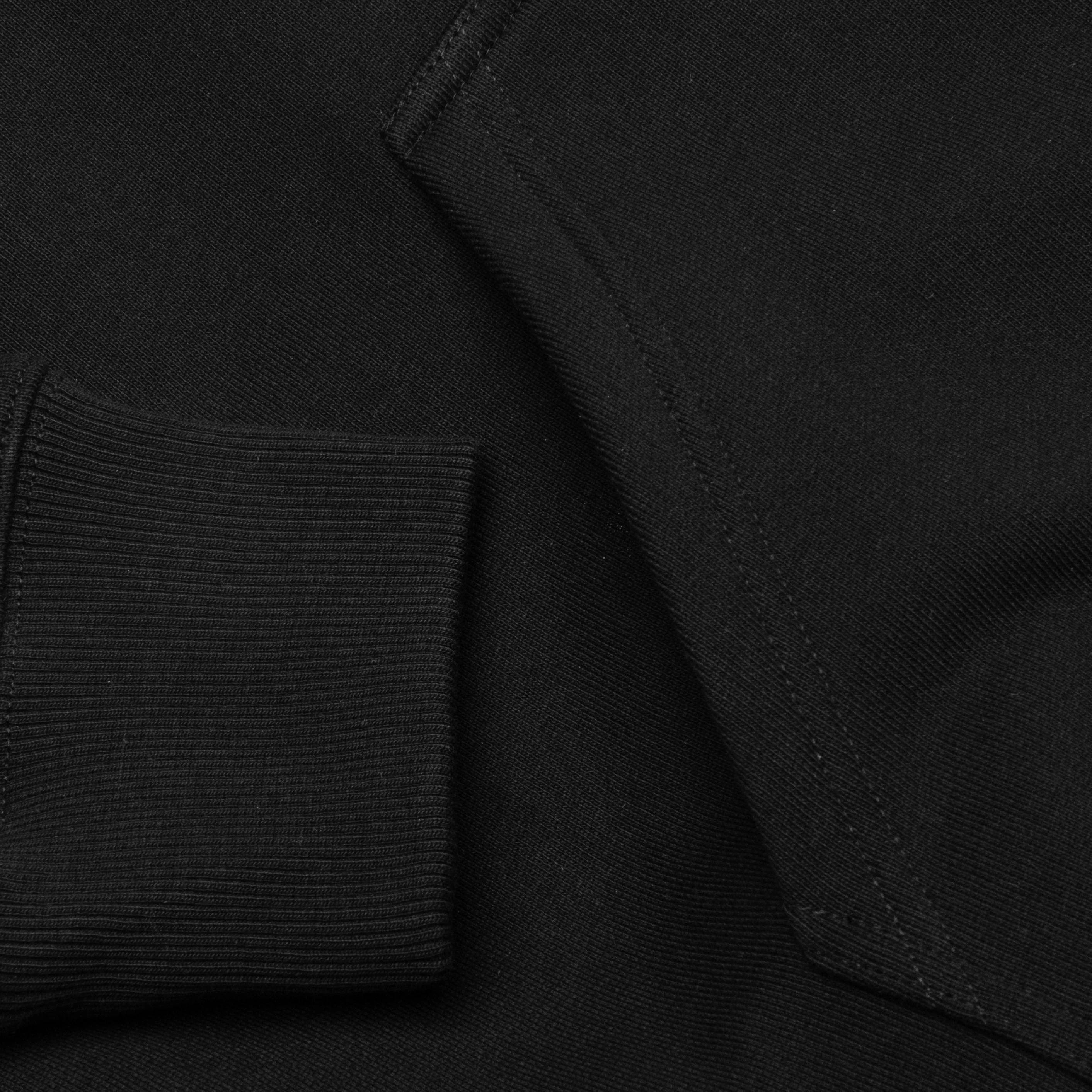 Reflective Slim Fit Hoodie - Black - Image 5