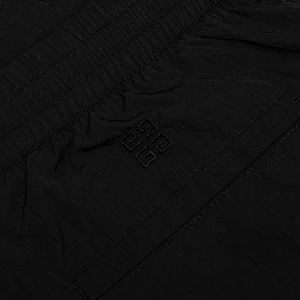 Relax Fit 4G Embroidered Trackpants - Black - Image 3