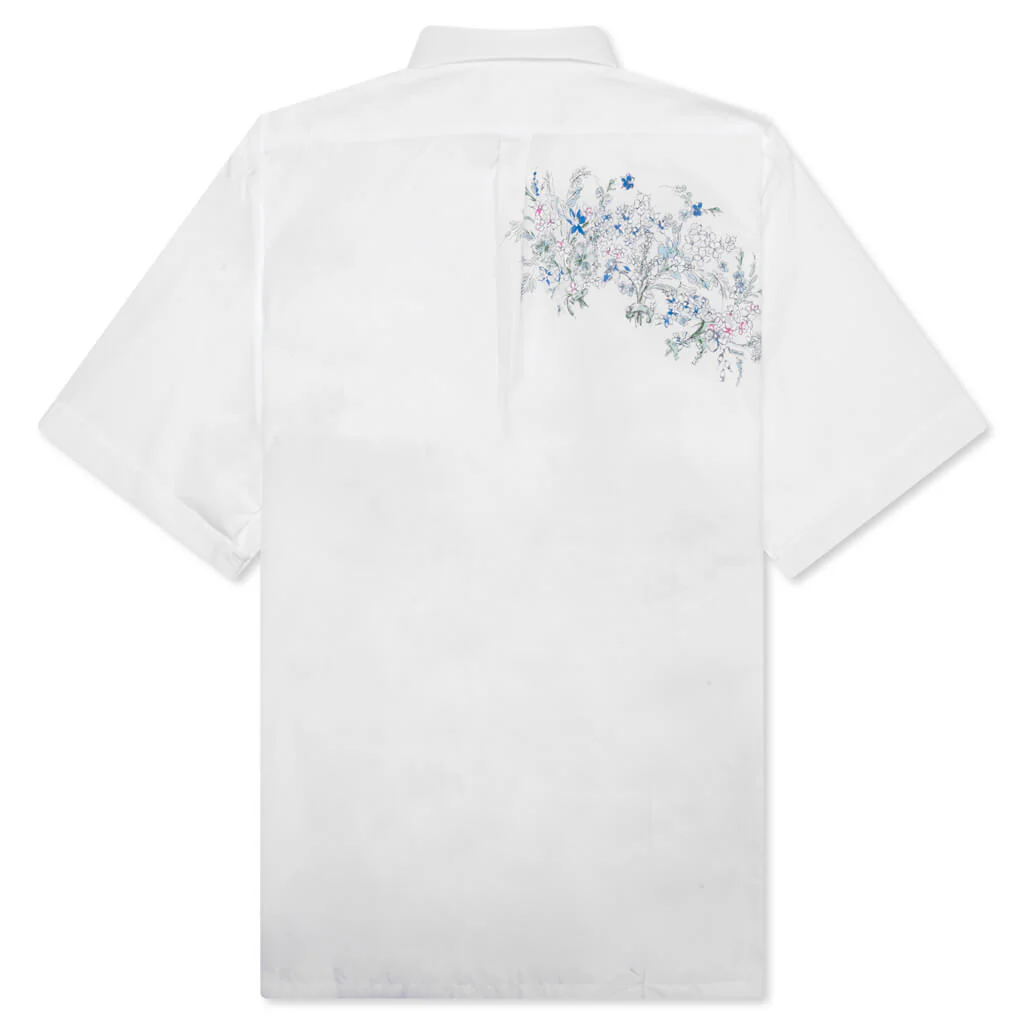 Flowers Poplin Shirt - White - Image 2