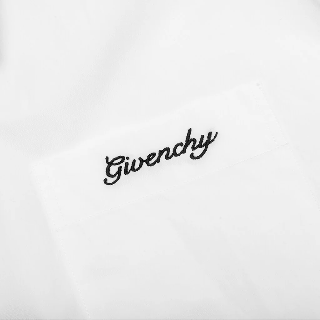 Flowers Poplin Shirt - White - Image 4