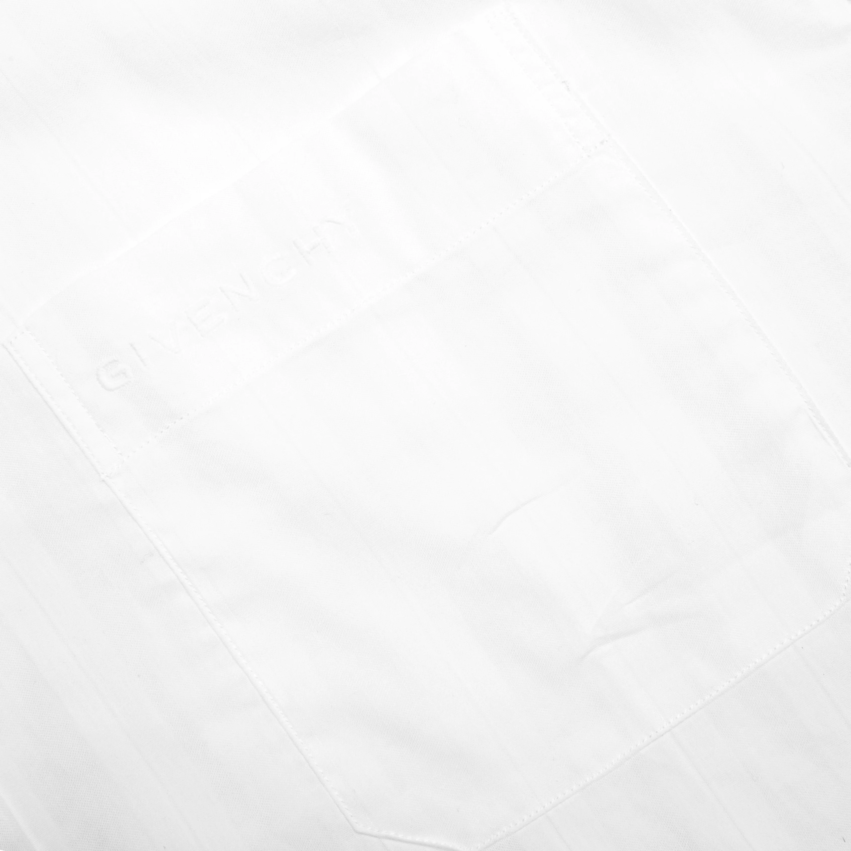 Cotton Voile Shirt With Stripes - White - Image 4