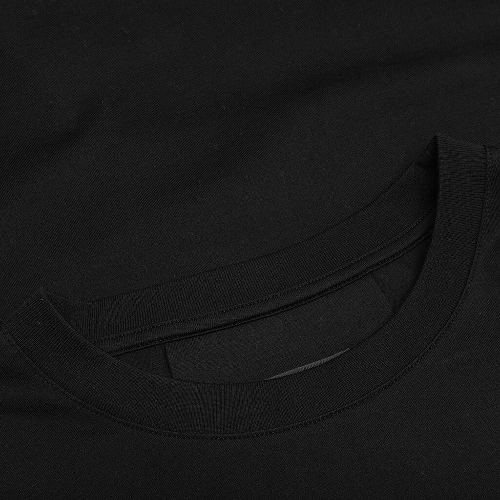 Slim Fit Reverse Print T-Shirt - Black - Image 3