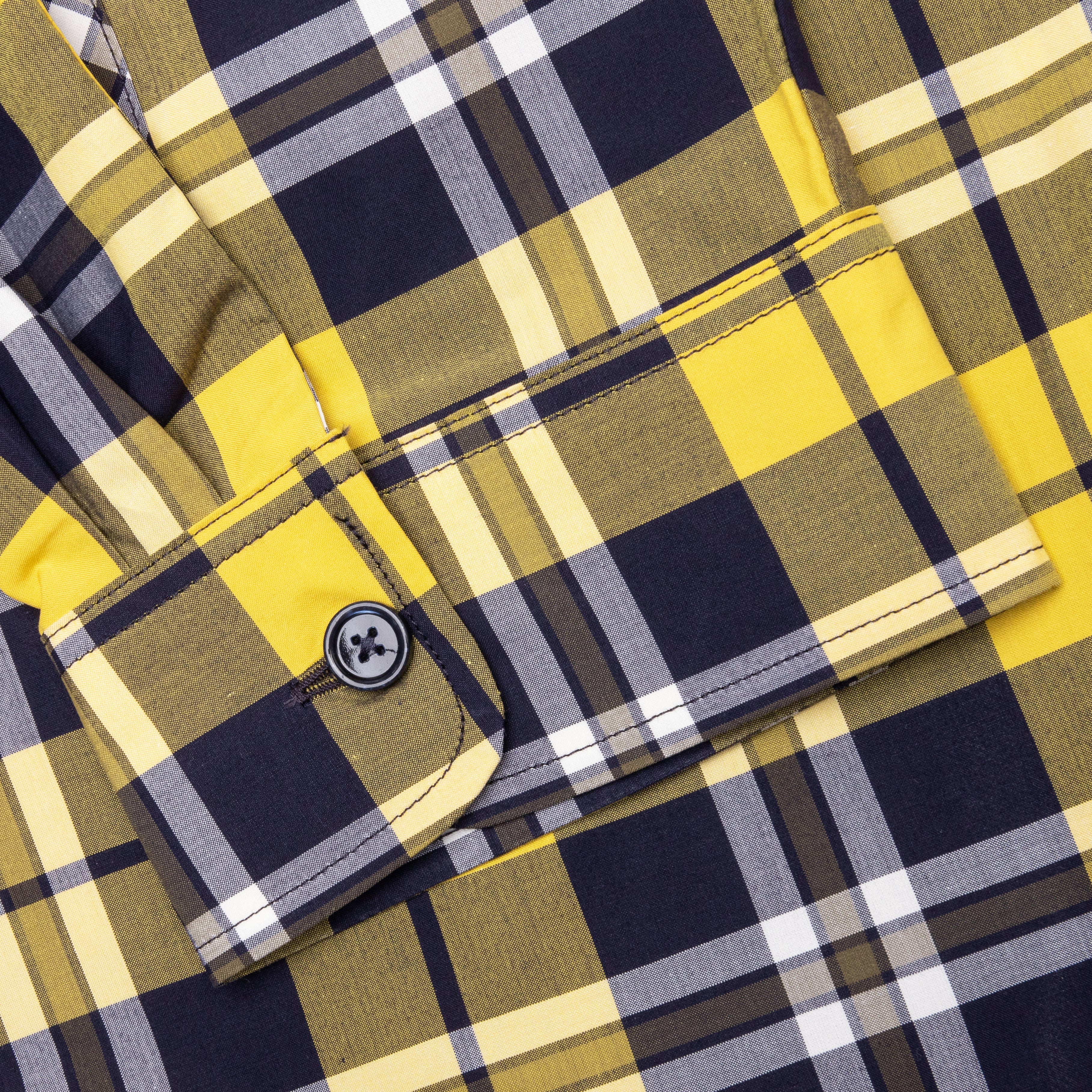 Oversized Asymmetrical Smock Shirt - Dark Yellow - Image 5