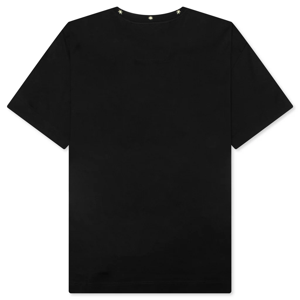 Star Print Standard T-Shirt - Black - Image 2
