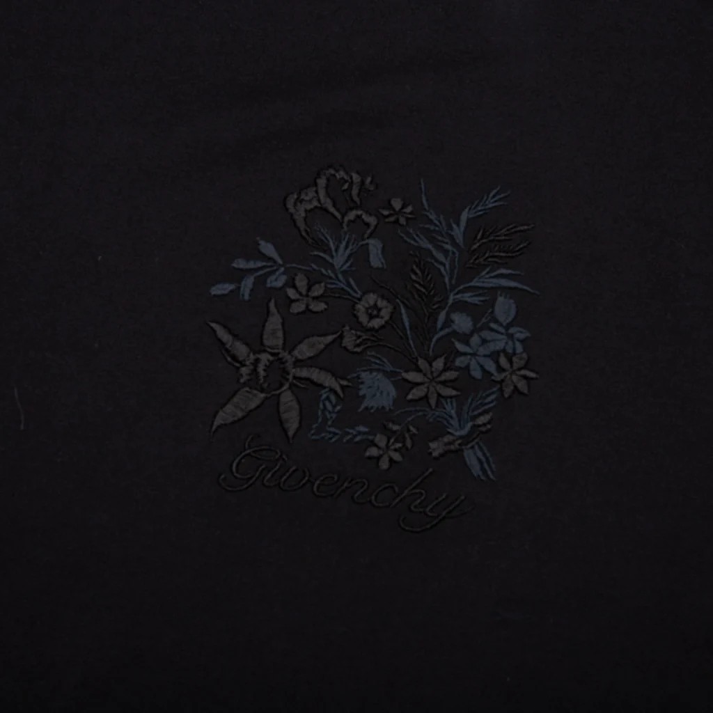 Embroidered Floral Logo Standard - Black - Image 4