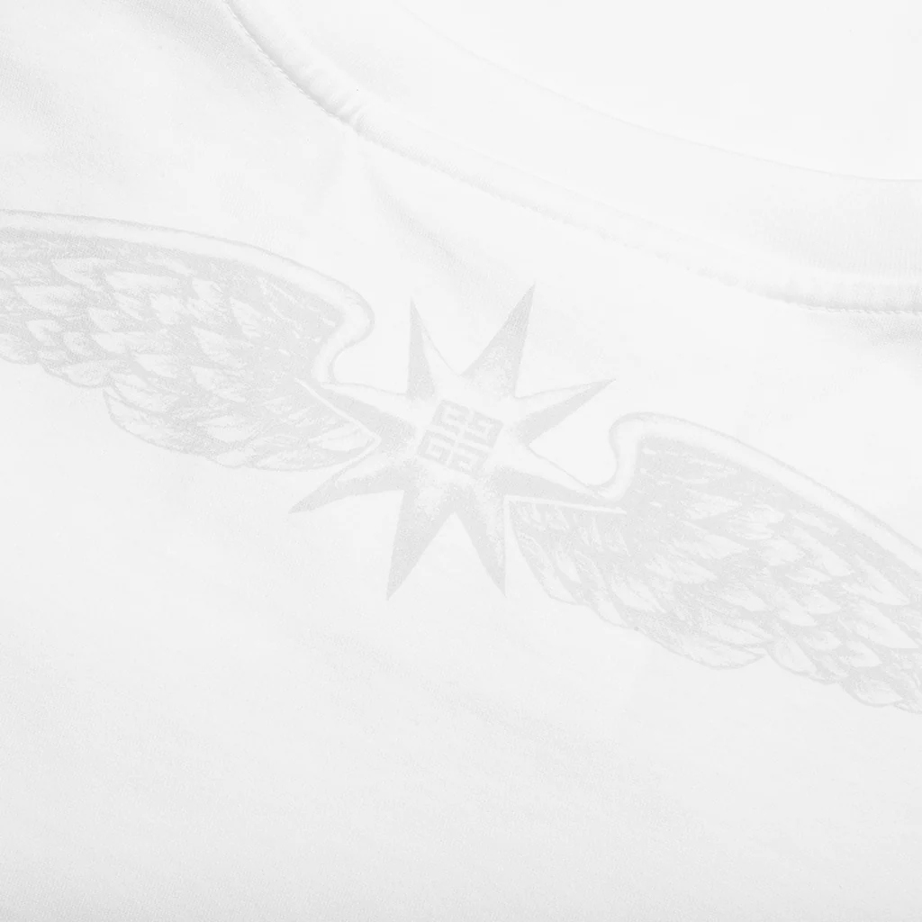 Wings Cotton T-Shirt - White - Image 4