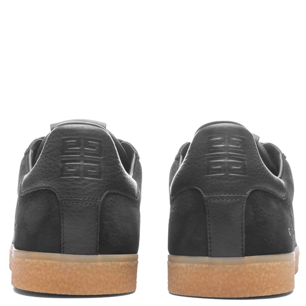 Town Nubuck and Leather Sneakers - Black - Image 4