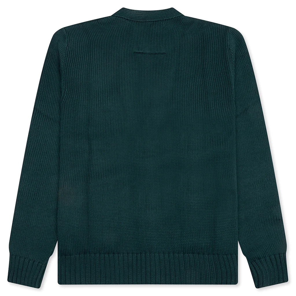 Cotton College Cardigan - Fir Green - Image 2