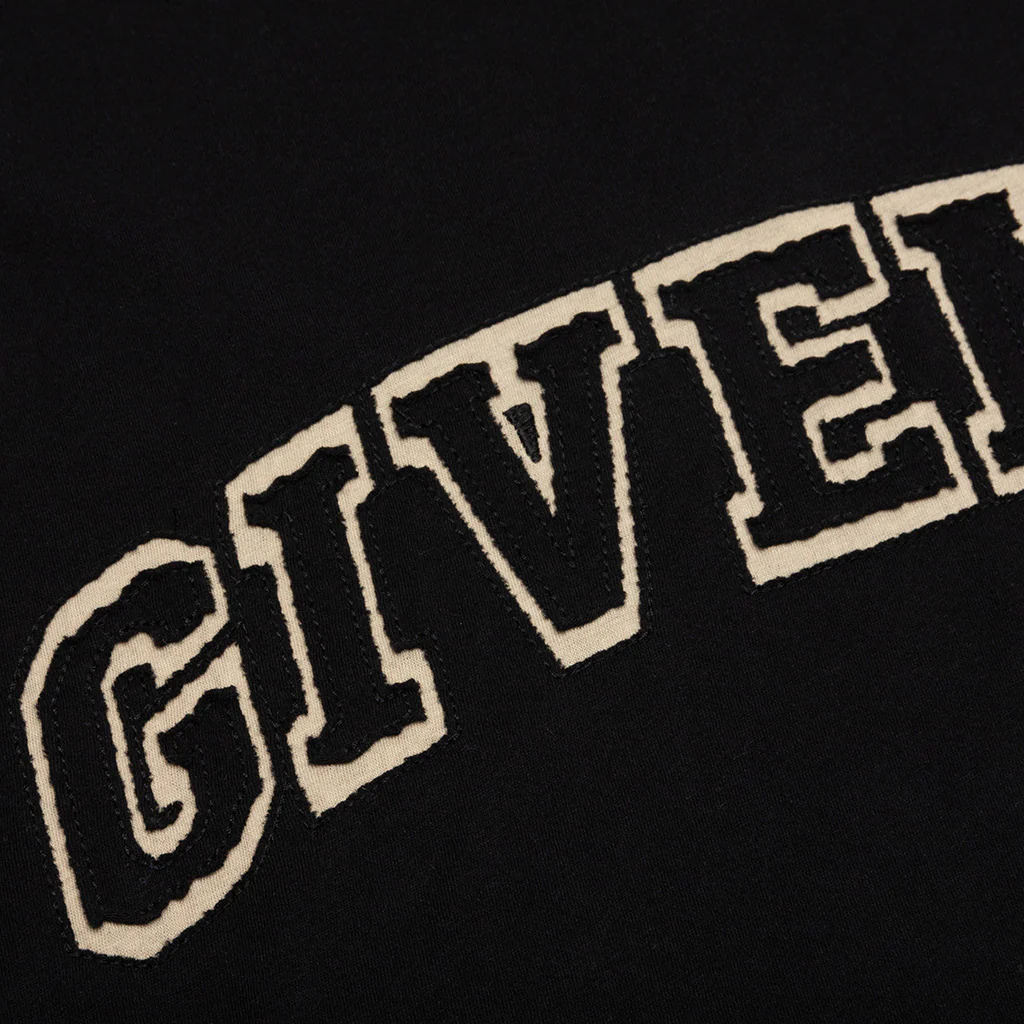 Varsity Logo Oversized T-Shirt - Black - Image 3