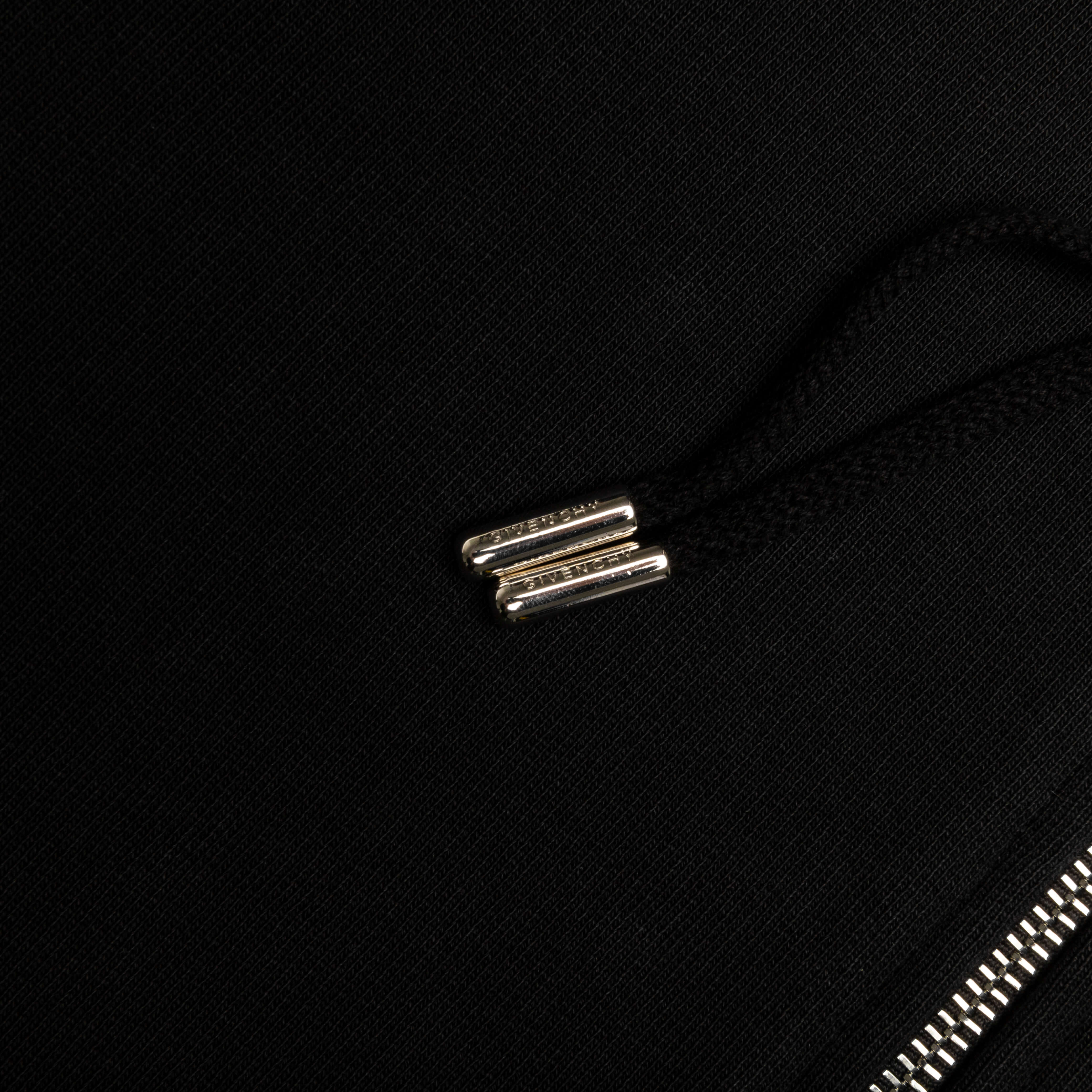 Zipped Hoodie - Black - Image 4
