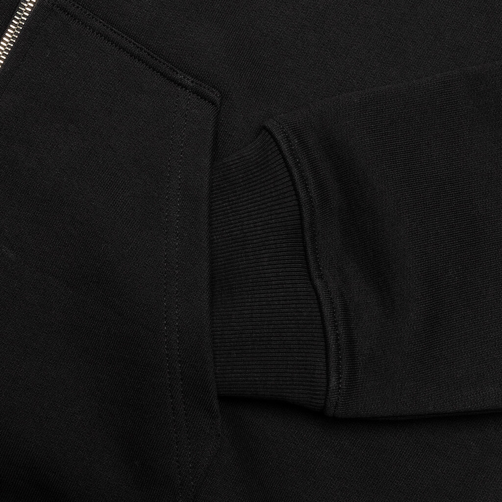Zipped Hoodie - Black - Image 5