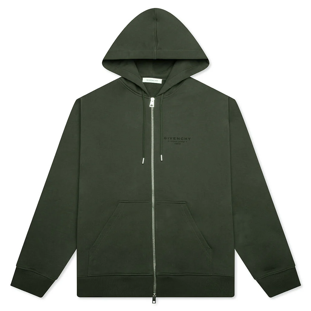 Zipped Hoodie - Khaki