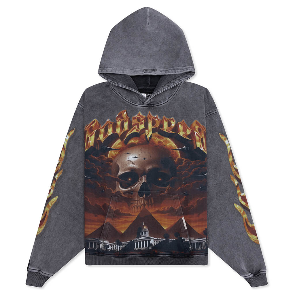 Echoes of Empires Hoodie - Grey Wash