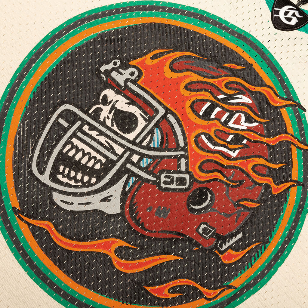 First Down Jersey - Bone/Teal/Orange - Image 3