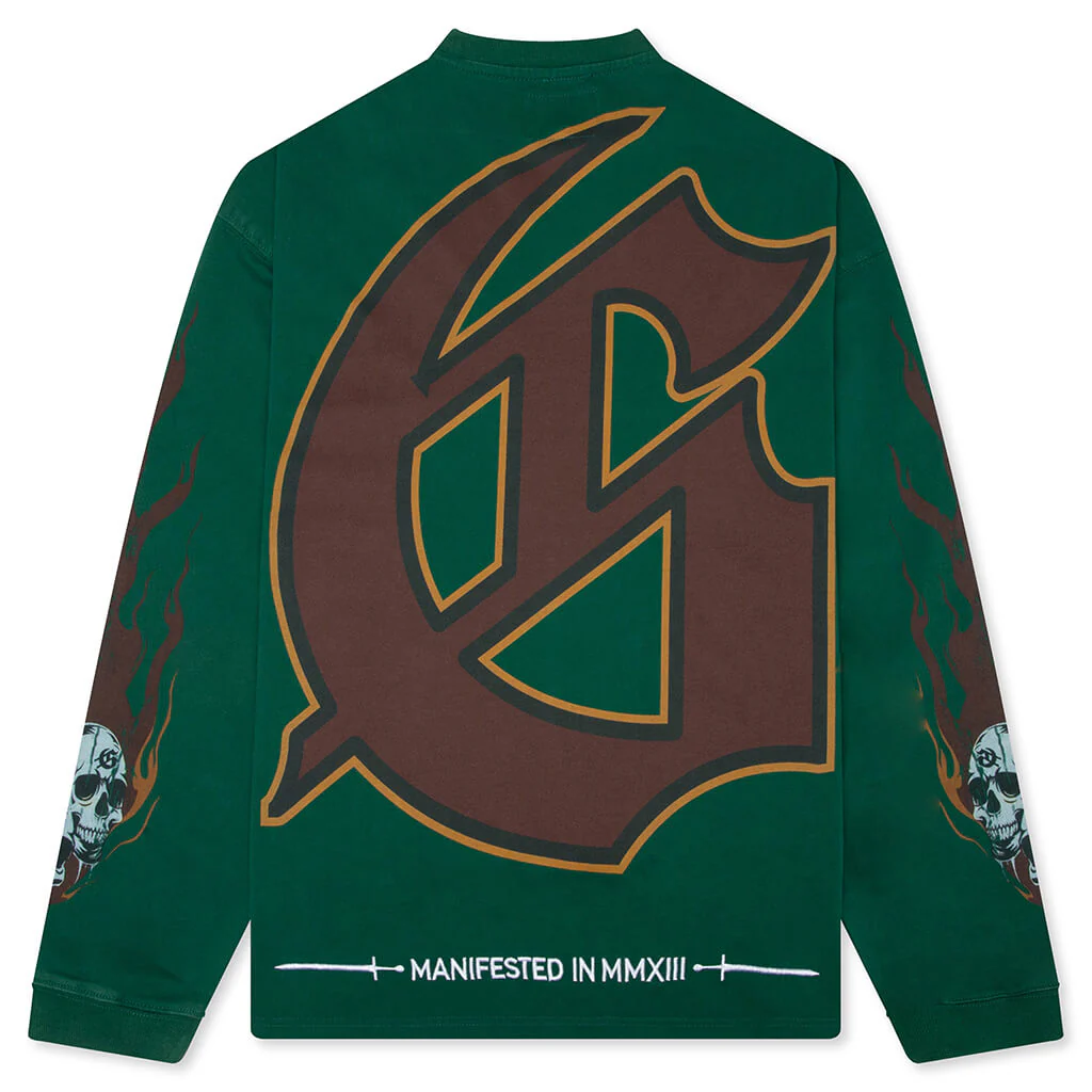 Morale L/S T-Shirt - Green - Image 2