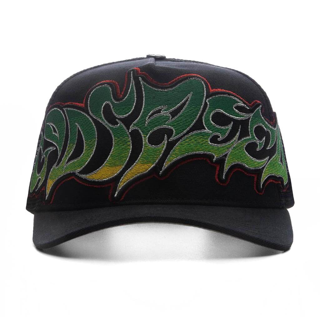 Neo Trucker Hat - Black/Yellow/Red