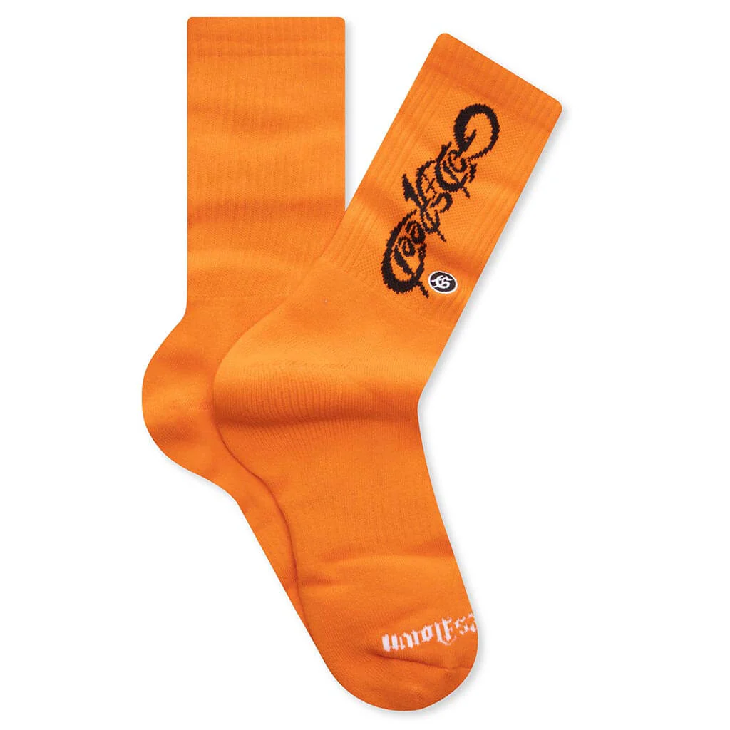New Age Logo Sock - Orange/Black
