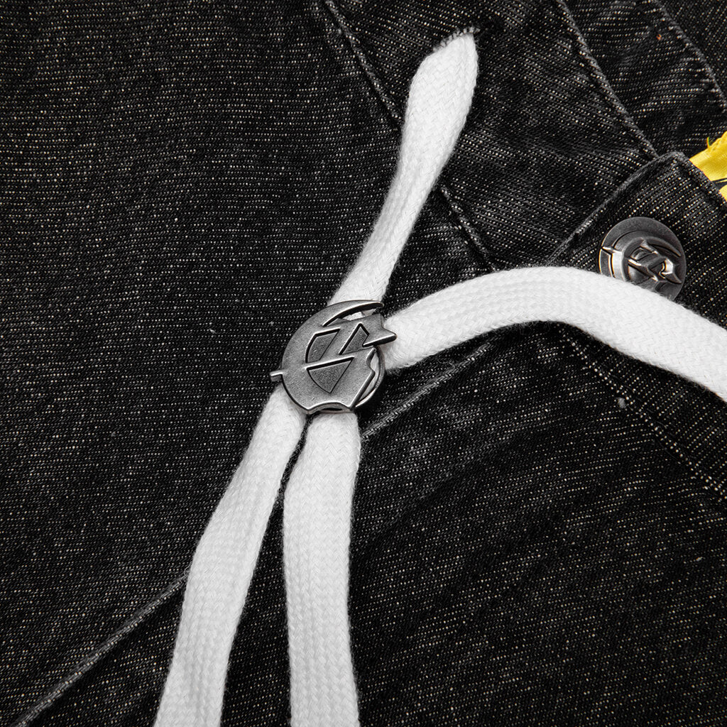 Femur Denim Shorts - Black - Image 3