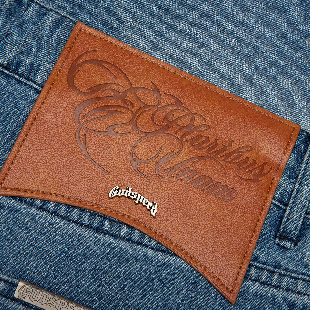 Femur Denim Shorts - Blue - Image 6