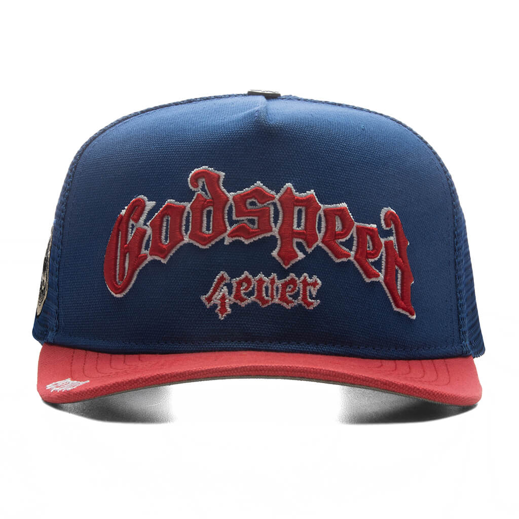 GS Forever Trucker Hat - Blue/Red