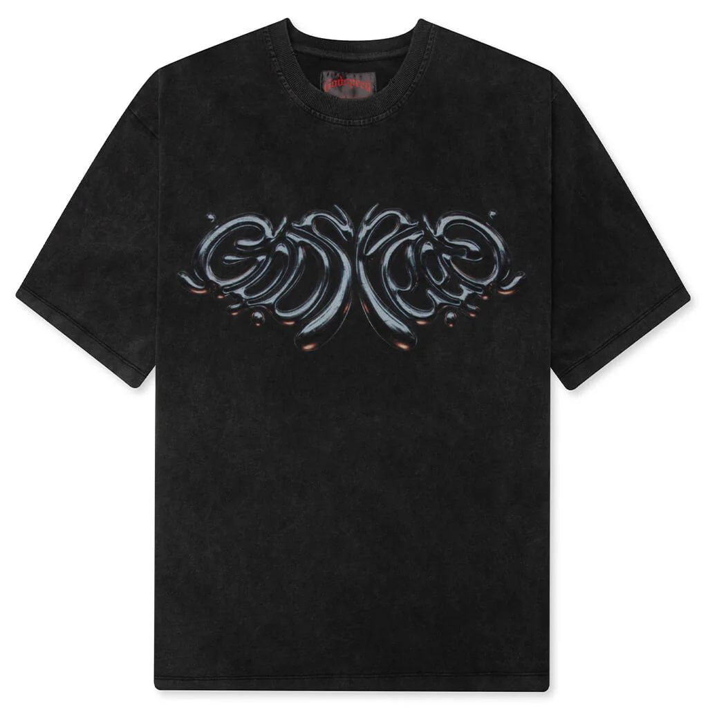 Mercury Logo T-Shirt - Black Wash