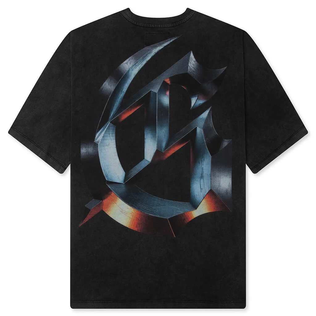 Mercury Logo T-Shirt - Black Wash - Image 2