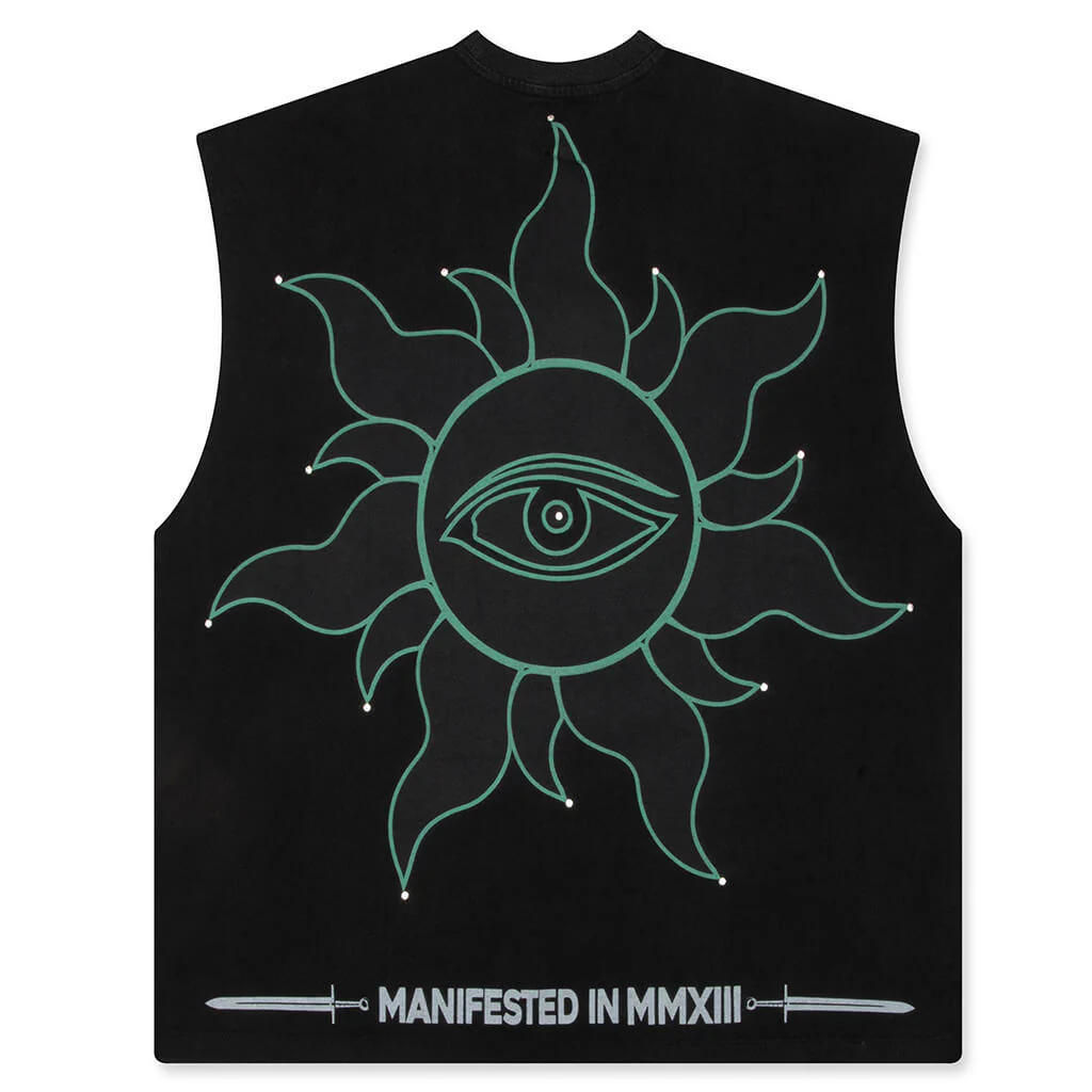 Sunken Liberty Sleeveless T-Shirt - Black - Image 2