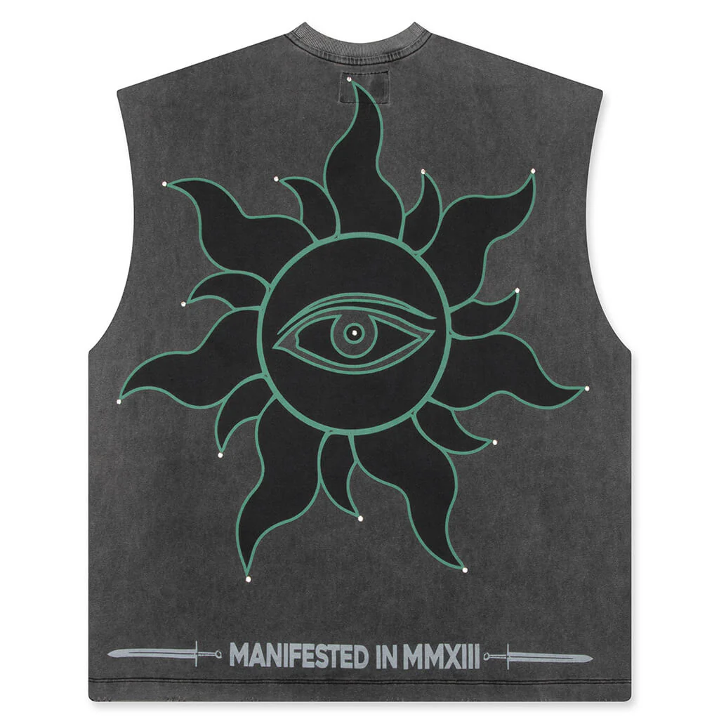 Sunken Liberty Sleeveless T-Shirt - Grey - Image 2
