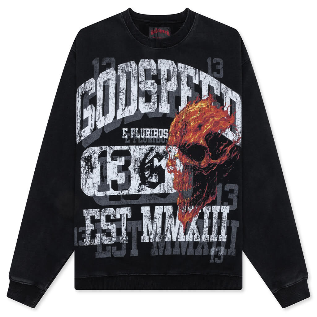 Seeing Double Sweatshirt - Black Wash