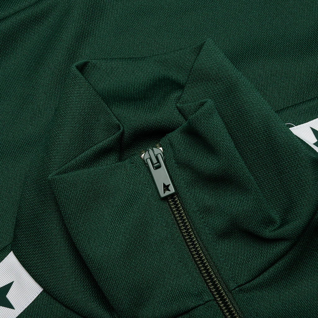 Women's Star Zipped Track Jacket - Bright Green - Image 3