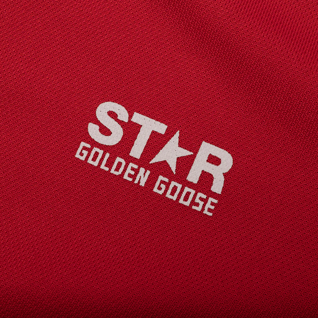 Women's Star Zipped Track Jacket - Tango Red - Image 4