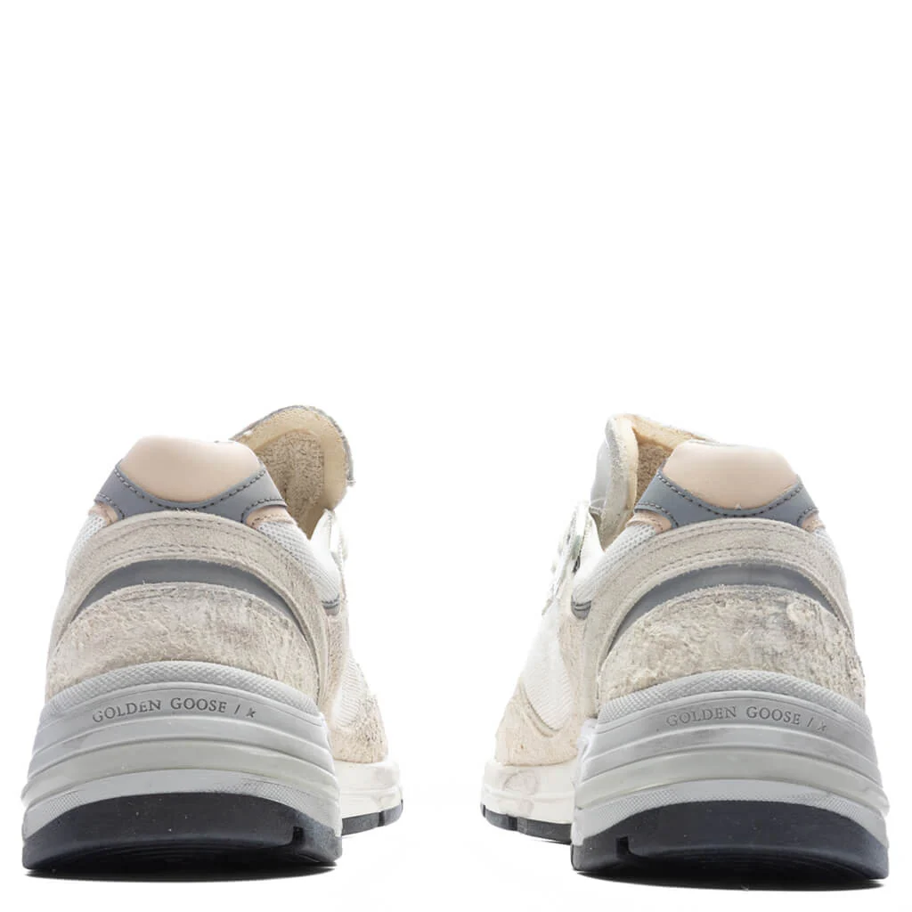 Running Dad Net Sneakers - White/Silver - Image 4
