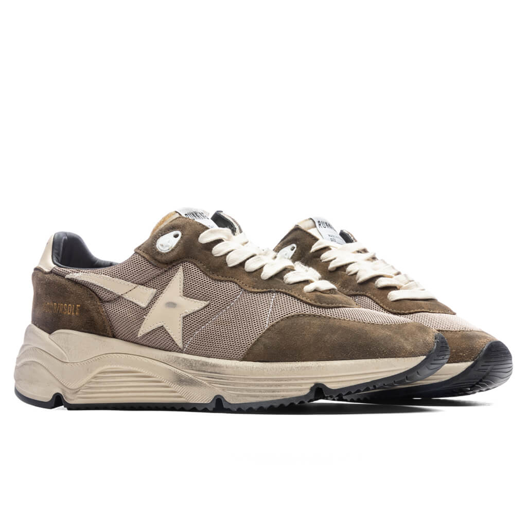 Running Sole Sneakers - Olive Green/Cream - Image 2