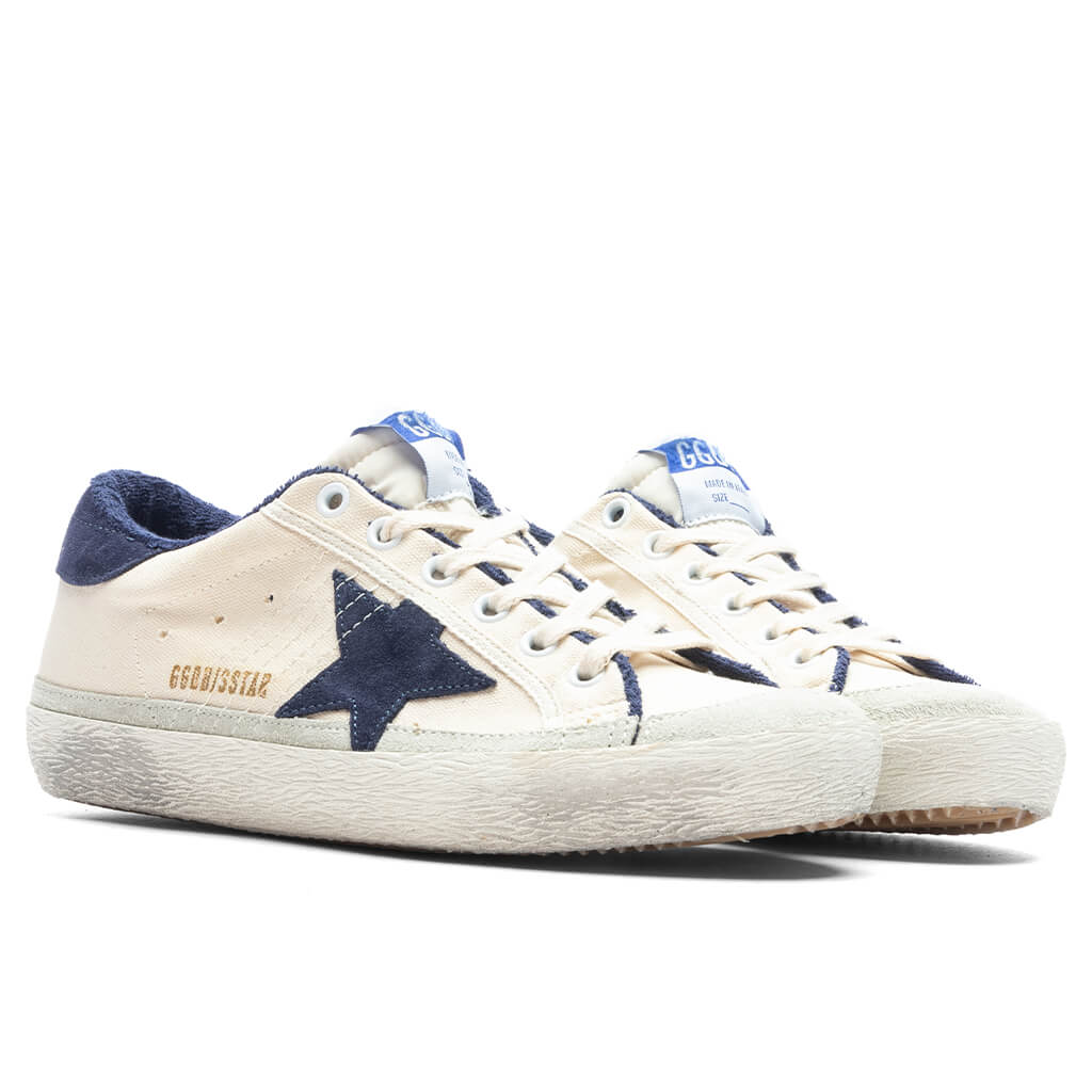 Women's Super Star Suede Star - Cream/Blue - Image 2