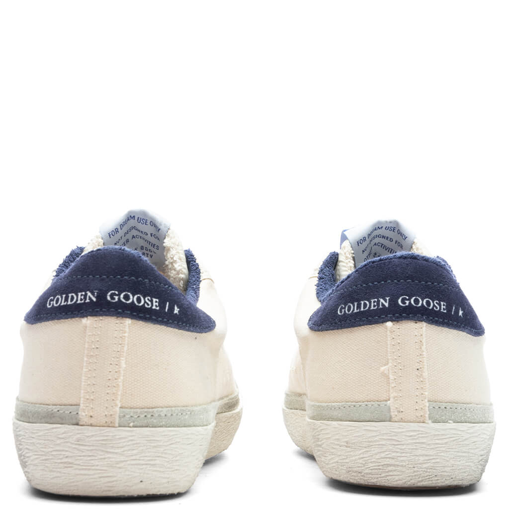 Women's Super Star Suede Star - Cream/Blue - Image 4