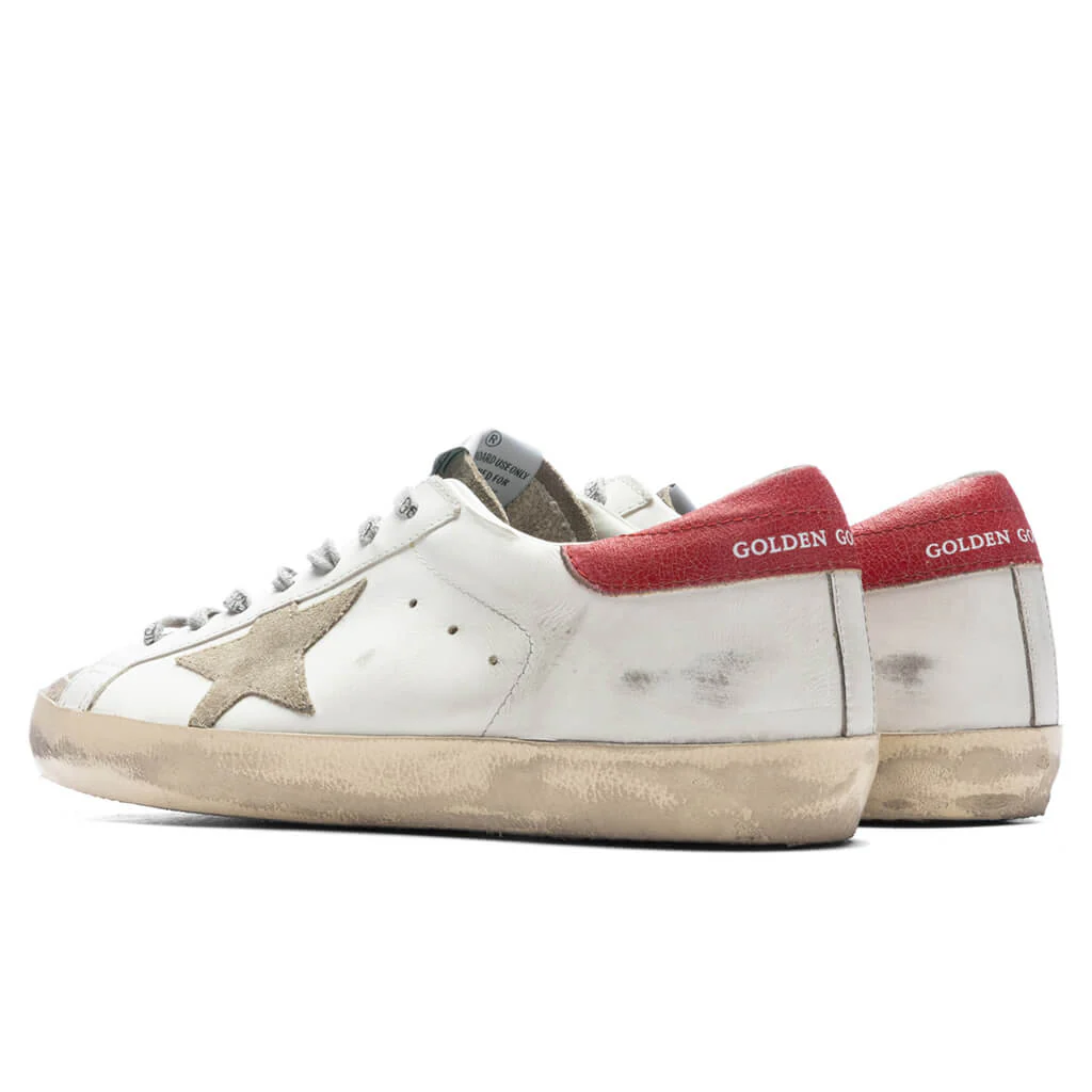 Super-Star Sneakers - White/Taupe/Red - Image 3