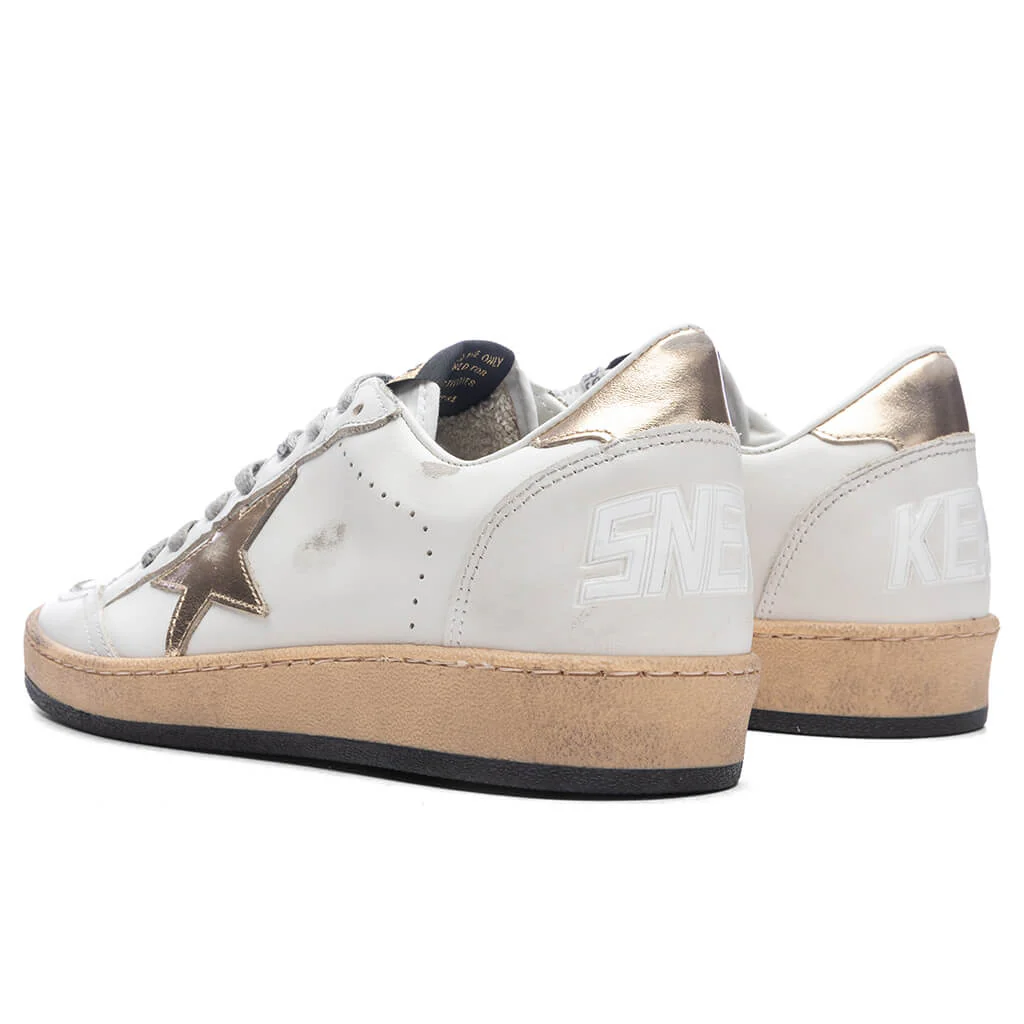 Women's Ball Star Net Sneaker - Milk/Gold - Image 3