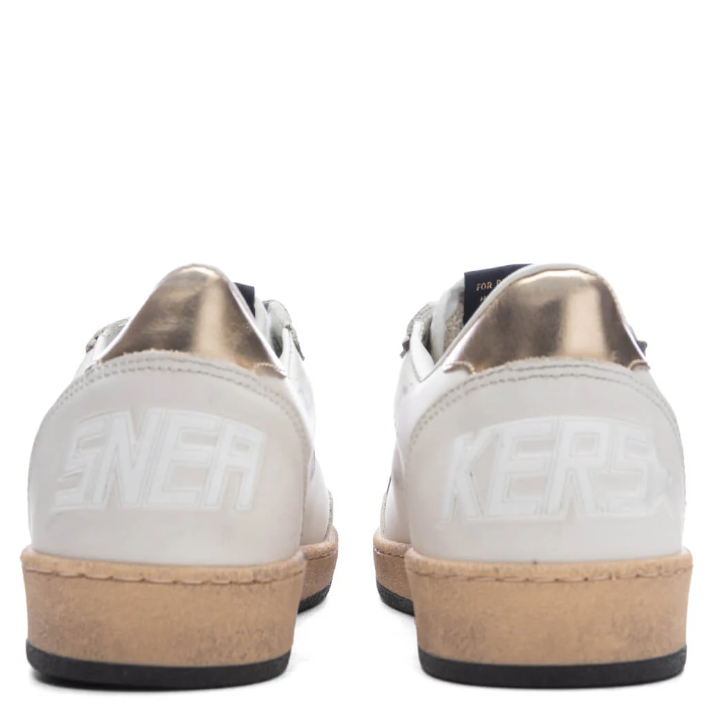 Women's Ball Star Net Sneaker - Milk/Gold - Image 4