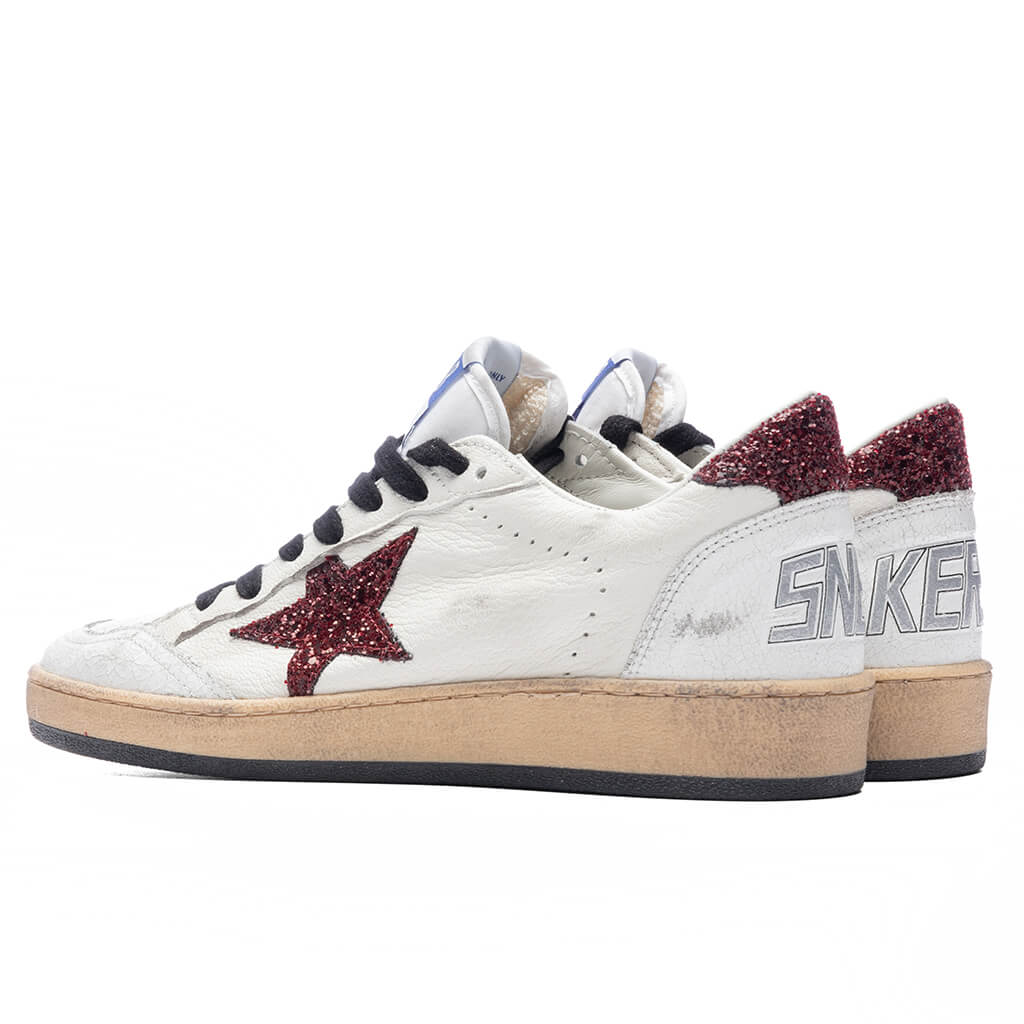 Women's Ball Star - White/Bordeaux - Image 3