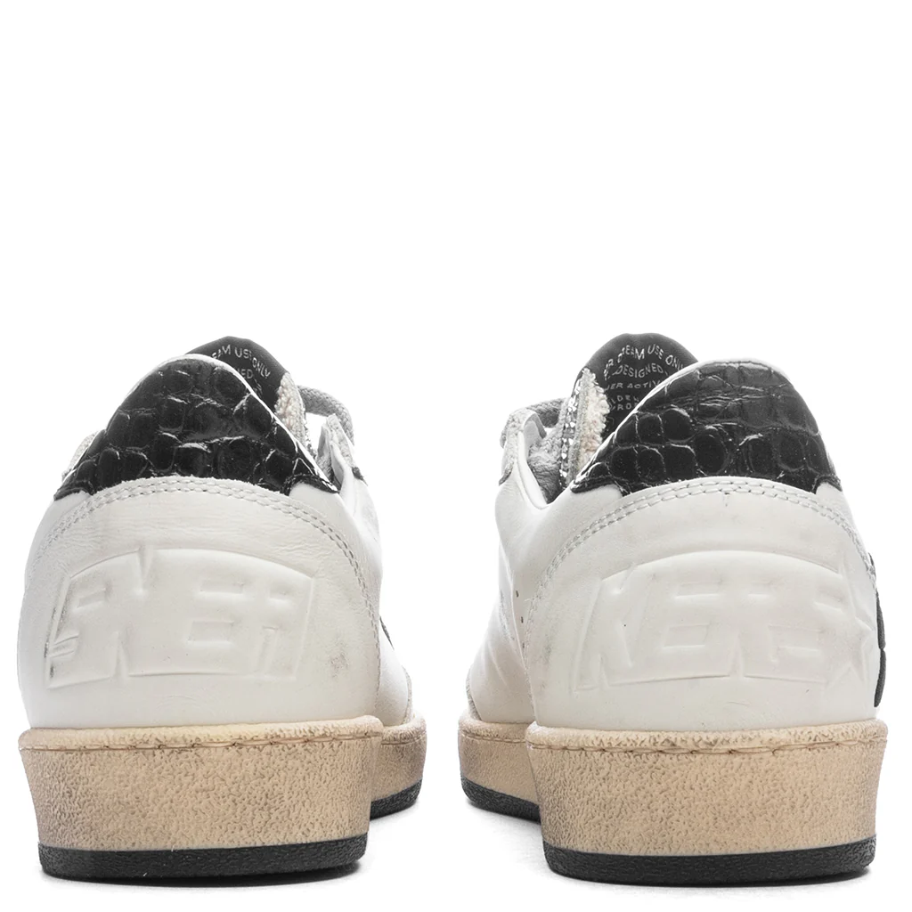 Women's Ball Star - White/Black/Silver - Image 4