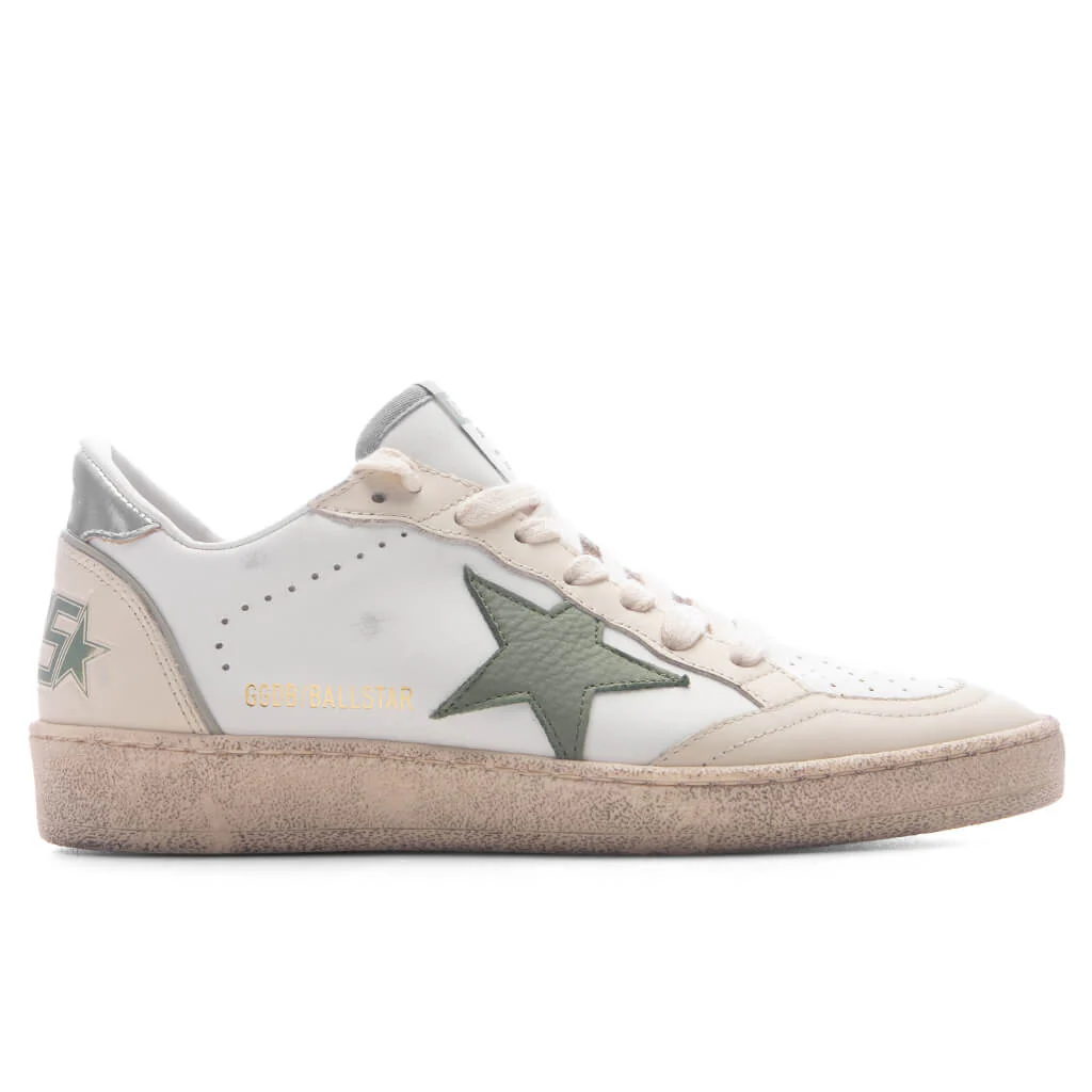Women's Ball Star - White/Green/Silver
