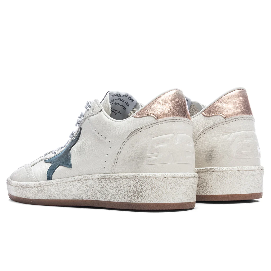 Women's Ball-Star - White/Smoke Blue/Peach - Image 3