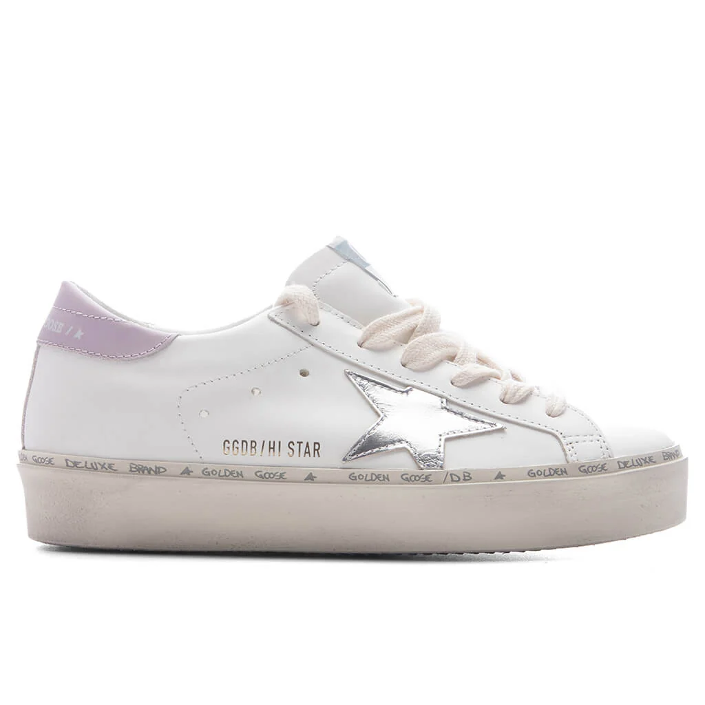 Women's Hi Star - White/Silver/Lilac