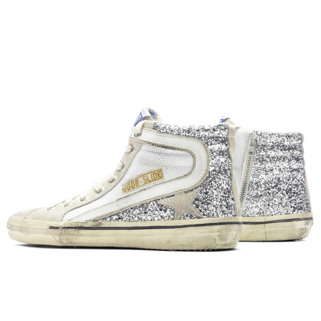 Women's Slide Sneaker - Silver/White/Marble - Image 3