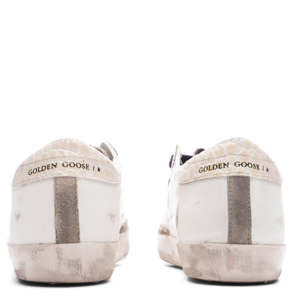 Women's Super-Star Sneakers - White/Taupe/Coffee Brown - Image 4