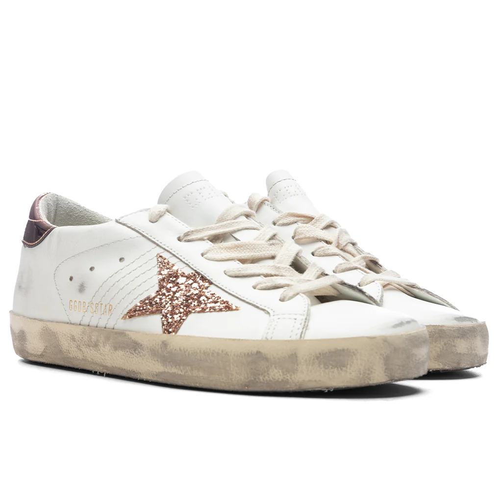 Women's Super Star Leather Sneaker - White/Peach/Antique Rose - Image 2