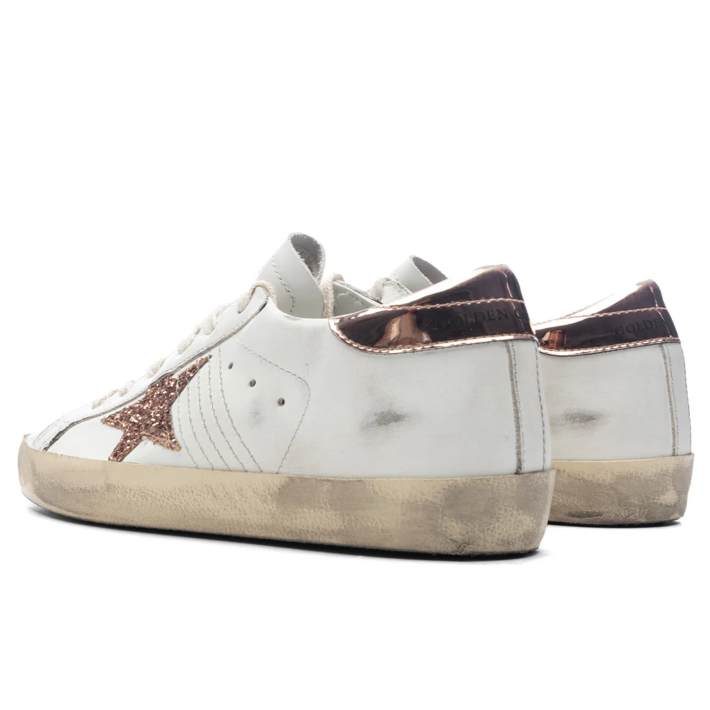 Women's Super Star Leather Sneaker - White/Peach/Antique Rose - Image 3