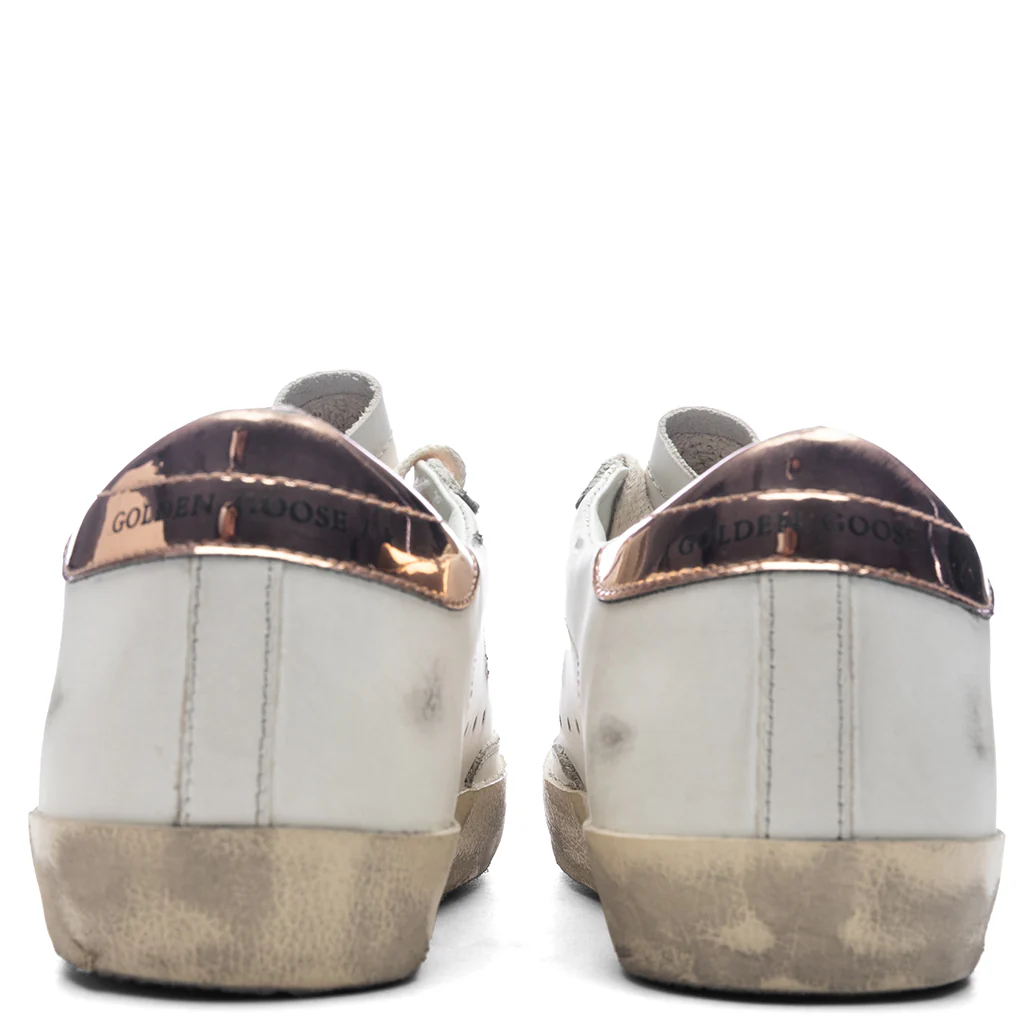 Women's Super Star Leather Sneaker - White/Peach/Antique Rose - Image 4