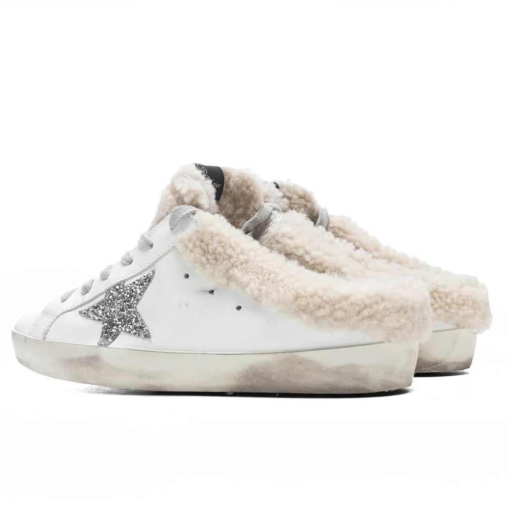 Women's Super-Star Sabot - White/Silver/Beige - Image 3